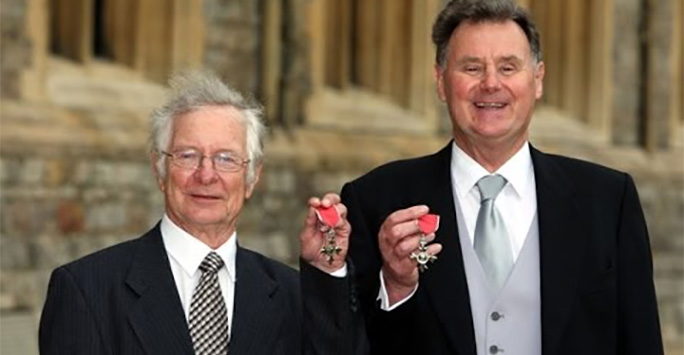 Dr Frank Duckworth MBE with Anthony Lewis