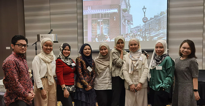 Alumni at an event in Malaysia