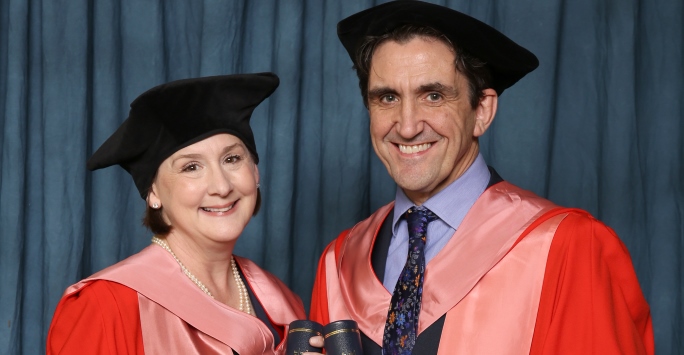 Heidi Thomas and Stephen McGann