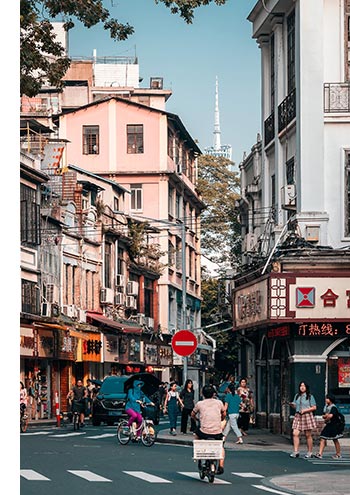 A Street Corner Space in Old City-centred Neighbourhood, Guangzhou, Source: Visual China Group 2020