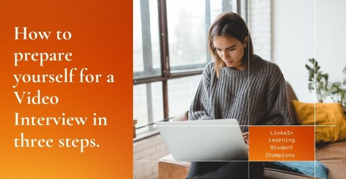 Student with her laptop