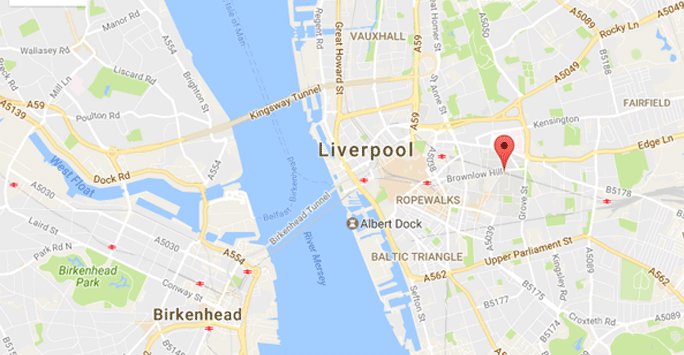 Map of Liverpool