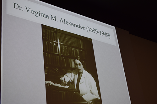 A powerpoint presentation slide on dr. alexander