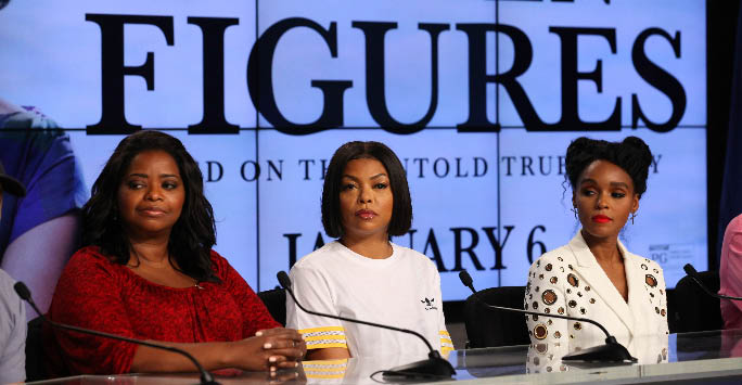 Hidden Figures cast at the Kennedy Space Center