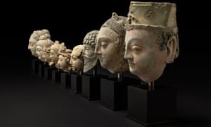 Buddhist terracotta heads looted in Afghan war.