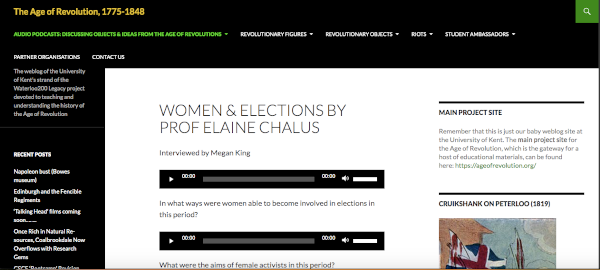 Professor Elaine Chalus discusses women and elections in the age of revolution