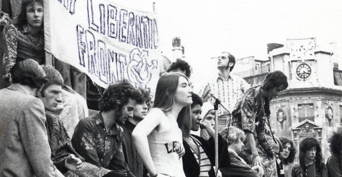 Demonstration with Gay Liberation Front