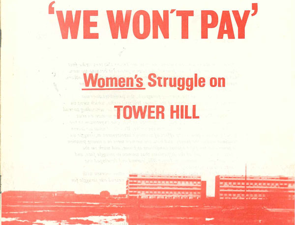'Women's struggle on Tower Hill' leaflet