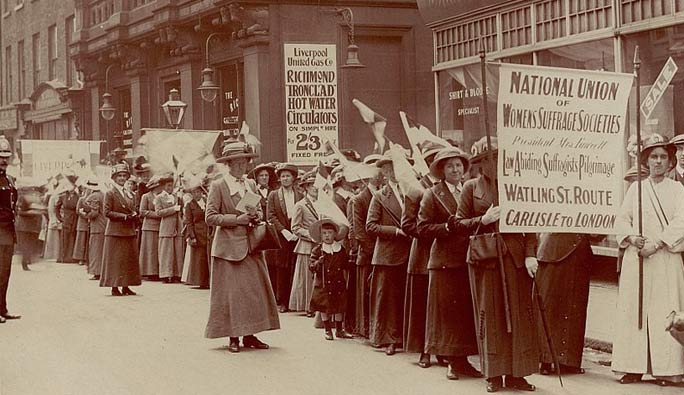 Suffragette protest 1910