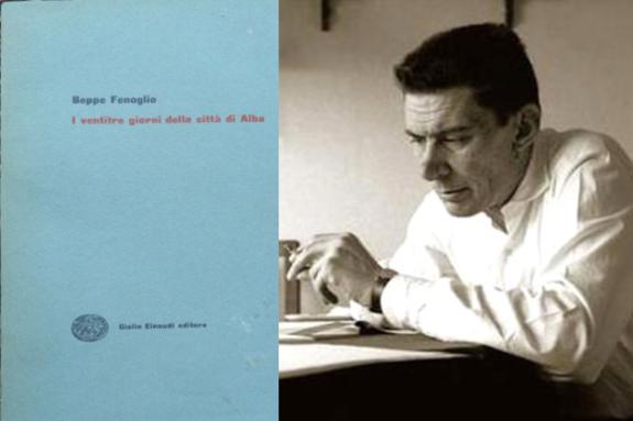 An image depicting Beppe Fenoglio and the front cover of his novel