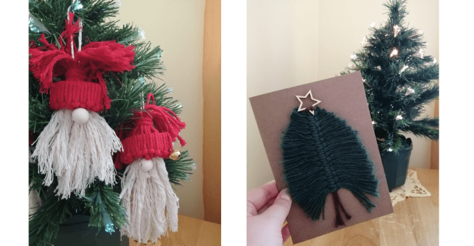 Christmas macrame