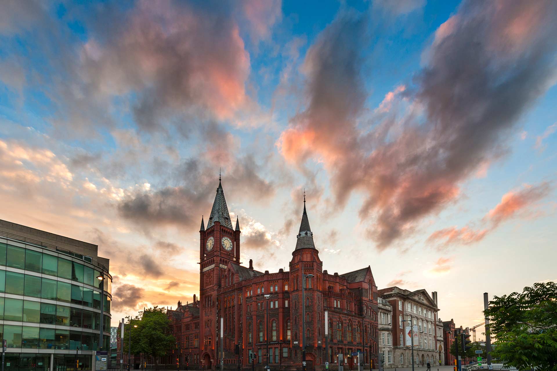 University campus featuring the Victoria Gallery & Museum building