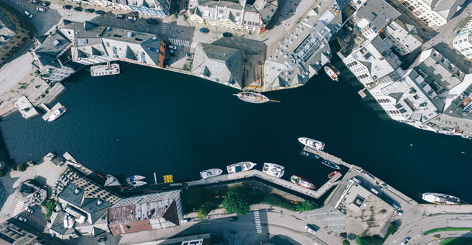 River from above