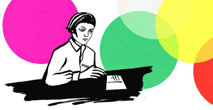 Rachael Wiseman Blog Graphic - person at a desk