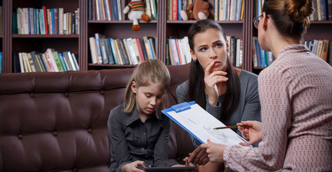 Woman talking to lawyer