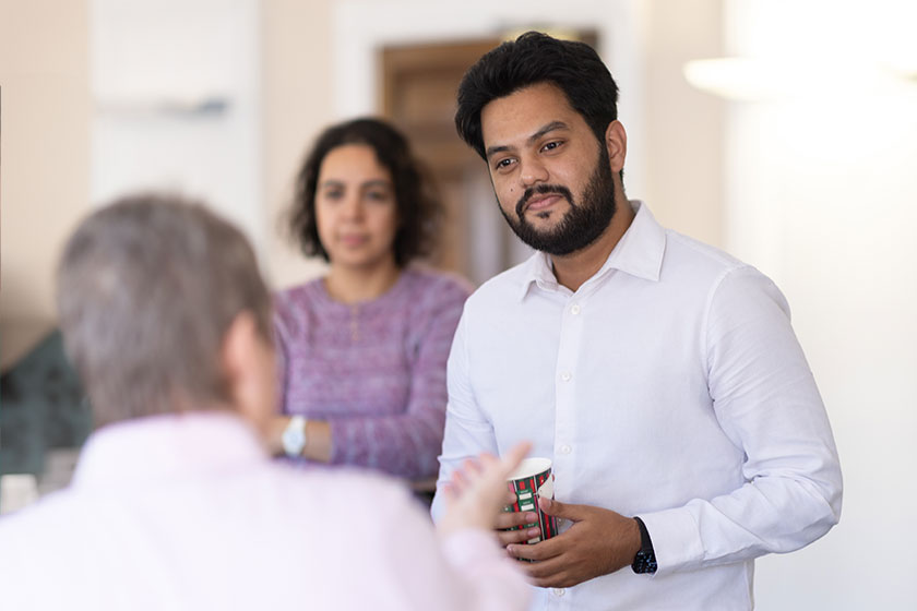 Student at an Enhance event