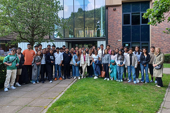 MiM students outside the Management School