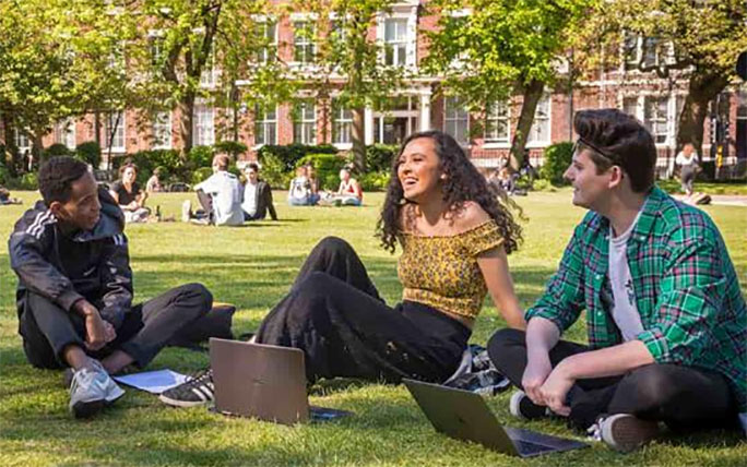 Students in Abercromby Square