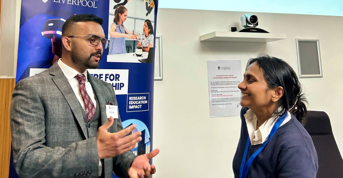 L-R Event speakers: Rudy Parengal (young entrepreneur and ABJAK Founder) and Professor Dilani Jayawarna (Management School's Professor of Entrepreneurship).