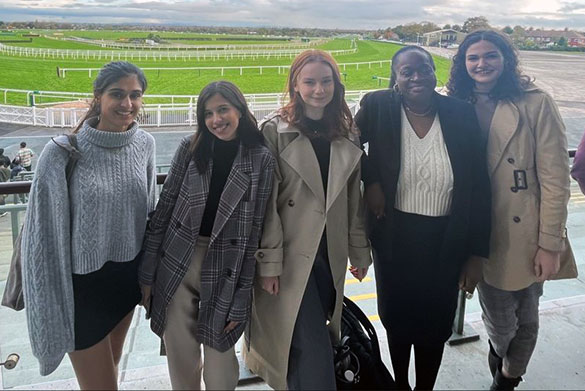 Megan at the business conference (Aintree)