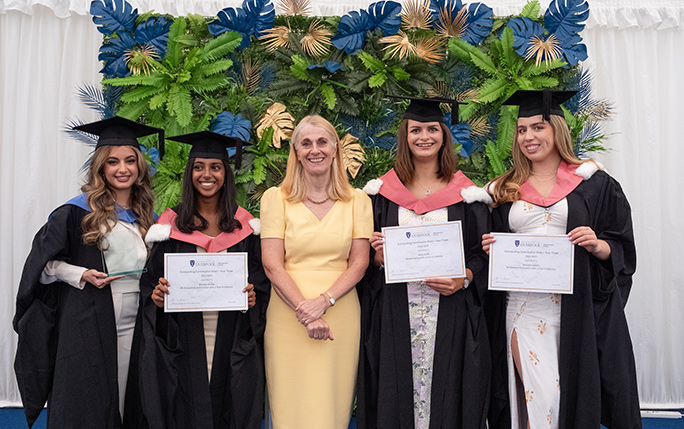 Class of 2023 celebrate their graduation from the Management School