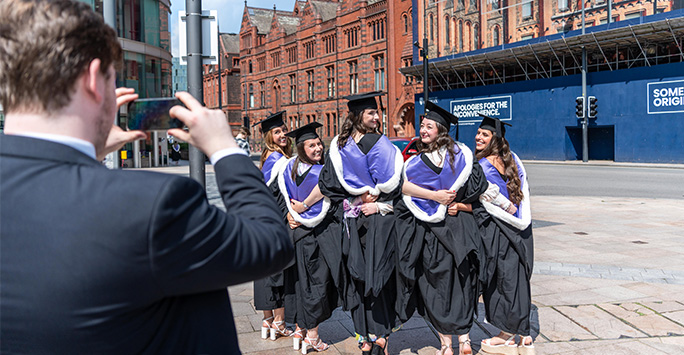 Group of graduates on University Square