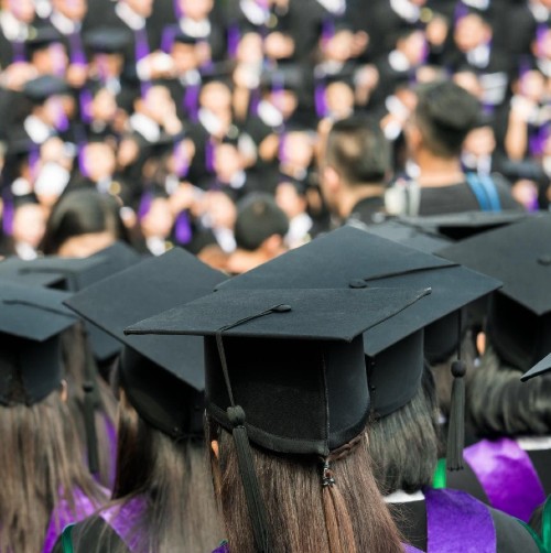 Students graduating