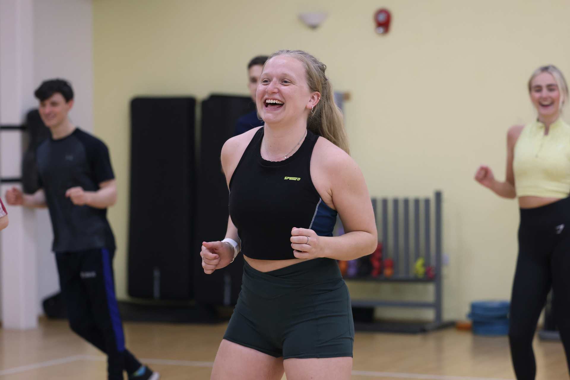 Students in dance class